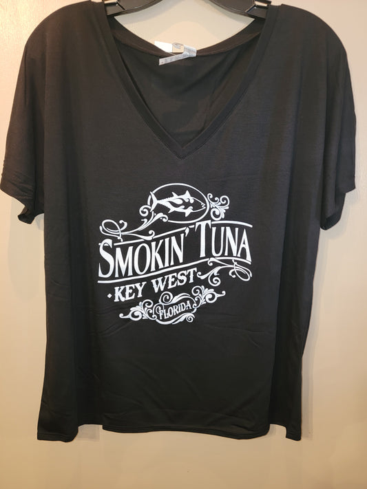 Ladies distressed tee