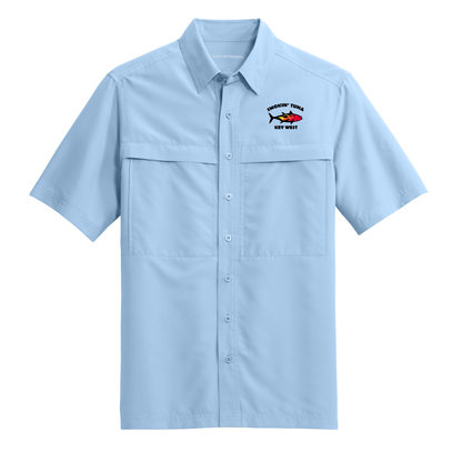 Smokin' Tuna Saloon Embroidered Performance Fishing Shirt (Made to Order)
