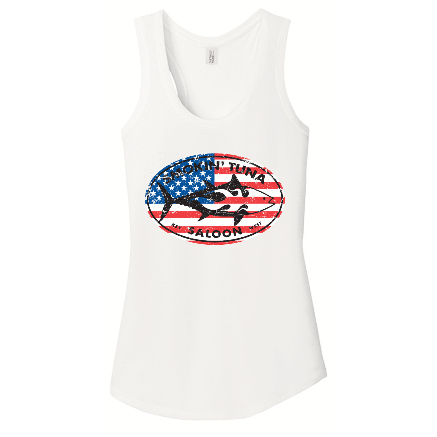 Smokin’ Tuna “Stars & Stripes” Ladies Tank (Made to Order)
