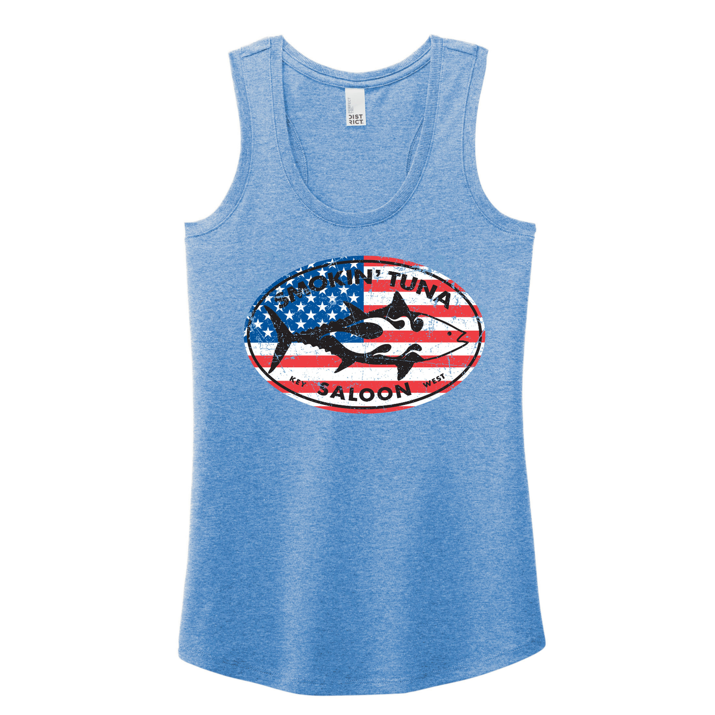 Smokin’ Tuna “Stars & Stripes” Ladies Tank (Made to Order)